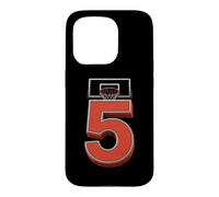 5th Birthday Basketball Player Number 5 Hoop Sports Party Case for iPhone 15 Pro