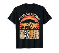 5th Birthday Boy Bruh Zookeeper Animals Zoo Wildlife Safari T-Shirt