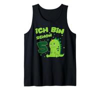 5th Birthday Dino I am Five Years Already Tank Top
