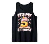 5th Birthday Ice Cream 5yr Number Five Cute Dessert Gifts Tank Top