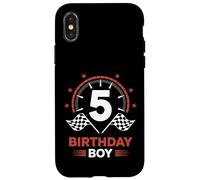 5th Birthday Shirt Boy Fast Five 5 Y Old Boy Birthday 5 Year Case for iPhone X/XS