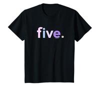 5th Birthday Shirt Girl 5 Five | Age 5 Year Old Party Ideas T-Shirt