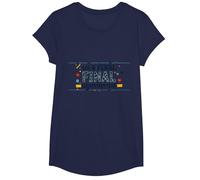 5th & Final Elementary Year Celebration for Students T-Shirt, Girls, Navy, Medium