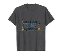 5th & Final Elementary Year Celebration for Students T-Shirt, Men, Dark Heather Grey, XL