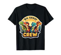 5th Grade Crew Dinosaur Lover T-rex Dino Back To School T-Shirt