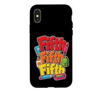 5th Grade Fifth Backpack Pencil Case Elementary First Day Case for iPhone X/XS