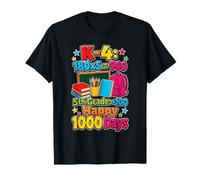 5th Grade Happy 1000 Days Elementary School Kids Math T-Shirt