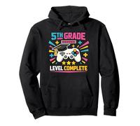 5th Grade Level Complete Graduation Gaming Class 2026 Gamer Pullover Hoodie
