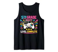 5th Grade Level Complete Graduation Gaming Class 2026 Gamer Tank Top