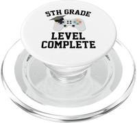 5th grade level complete graduation graduate kids boys gamer PopSockets PopGrip for MagSafe