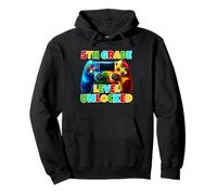 5th Grade Level Unlocked Back To School Gamer Boys Girls Pullover Hoodie