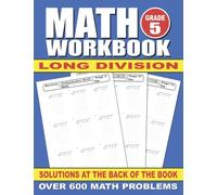 5th Grade Long Division Workbook: 5th Grade Math Workbooks With Answer Key