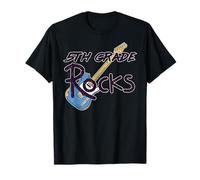 5TH Grade Rocks Back to School Rock Guitar Fun Meme T-Shirt