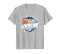 5th Grade Rockstar: Celebrate School Stardom T-Shirt, Men, Heather Grey, 5XL