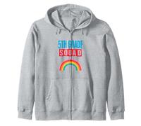 5th Grade Squad Teacher Student School Fifth Grade Zip Hoodie