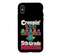 5th Grade Teacher Creepin' It Real With My Monsters Gift Case for iPhone X/XS