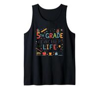 5th Grade Teacher Life: Inspiring Young Minds Daily Tank Top, Men, Black, S