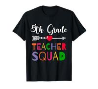 5th Grade Teacher Squad Heart Fun Teachers Matching T-Shirt