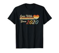 5th wedding anniversary 5 years - Epic Wife Since 2020 T-Shirt