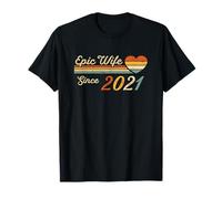 5th Wedding Anniversary for Her - Epic Wife Since 2021 T-Shirt