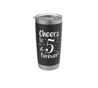5th Wedding Anniversary Stainless Steel Insulated Tumbler