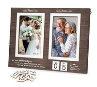 5th Wedding Anniversary The Gifts - Anniversary The Gifts Parents, Wood Anniversary The Gifts, Wedding Gifts For Anniversary, Mum Dad Anniversary The Gift, Wooden Picture And Anniversary Photo Frame
