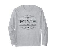 5th Work Anniversary Party Five Year Job Recognition Award Long Sleeve T-Shirt