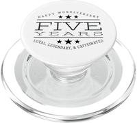 5th Work Anniversary Party Five Year Job Recognition Award PopSockets PopGrip for MagSafe