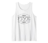 5th Work Anniversary Party Five Year Job Recognition Award Tank Top
