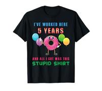 5th Year Work Anniversary Boss Employee Celebration 5 Years T-Shirt