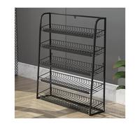 5Tier Snack Display Shelves with Label Holders Supermarket Showcase for Gum & Candy Fruit Stand Retail Store Fixtures Perfect for Grocery & Convenience Stores
