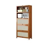 5Tier Tall Kitchen Sideboard with Storage Cabinets 172cm HighIdeal for Coffee Tea and Dish Organization Stylish Kitchen Furniture for Home & Dining