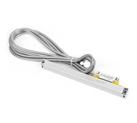 5um Slim Linear Scale Grating Thin Ruler Sensor 0.005mm Encoder For Lathe Digital Readout DRO Lathe Tools KA500 Precision and Muti-Function,White-KA-500-370mm
