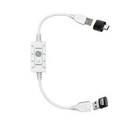 5V 10W USB Daily Timing Switch Extension Cable, 1-8 Hours Timer with Button Control, Auto On/Off Cycle for USB Fan, LED Light, Cooler,Humidifier