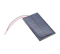 5V 120mA 0.8W Small Solar Plate Cell with Wire Polycrystalline Solar Cells Charging Panel Cell Plate for Light Outdoor Battery Charging Device