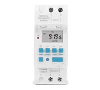 5V/12V/24V/110V/220V/85-265V DIN Rail Voltage Output Digital Switch Timer Electronic Time Clock Relay Time Controller with Replaceable Battery (220, Volts)