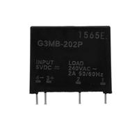 5V 12V 24V DC-AC Solid State Relay Module G3MB-202P G3MB 202P PCB SIP SSR AC 240V 2A Snubber Circuit Resistor Relay Switch(24V)