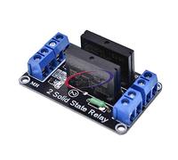 5V 12V 24V Dual Channel 5V Solid State Relay 2 Channel Relay 2-Way Relay Module 240V 2A 2CH Low Level Trigger DC-AC DC (12V)