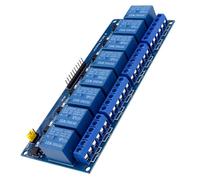 5V/12V/24V module with 8 channels relay optocoupler for independent safe and stable circuit control