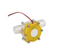 5V 12V 80V Micro Hydro Generator Water Flow Pump Turbine Hydroelectric Power Energy Generators Mini Water Turbinen Generator(Yellow,12V)