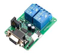 5V 12V RS232 Serial Port Control Relay Switch Board S-C-M Interface PC Relays DB9 Module(DC 5V)