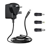5V 1A 1.8M Power Supply Adapter with 3 Tips, DC 5W 5V 1000mA 800mA 500mA 100mA Replacement Power Cord for Baby Monitor/Router/Speaker/TV Box/LED Strips/Record Player/Mini Fan and More, UKCA Certified