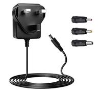 5V 1A 5W Power Supply Adapter, AC 100-240V to DC 5V Wall Charger with 5.5x2.1mm Plug, 5W AC Adapter with Multiple 5.5x2.5mm / 4.0x1.7mm / 3.5x1.35mm DC Tips, for Router CCTV LED TV Box, 1.8M