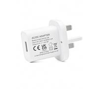 5V 1A 5W UK Charger, Nickel-Plated Pins, Fire-Resistant Housing