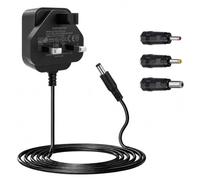 5V 1A Power Supply Adapter 5W, AC 100-240V to DC 5V Power Aupply with 5.5x2.1mm Plug, 5W AC Adapter with Multiple 5.5x2.5mm / 4.0x1.7mm / 3.5x1.35mm DC Tips, for Router CCTV LED TV Box, 1.8M