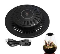 5V/1A Small Plant Light - Adjustable 3W LED Grow Lamp, Rotating Base Indoor Gardening Light, Rechargeable Mini Plant Lamp | for Moss Bonsai Terrarium Miniature Landscape