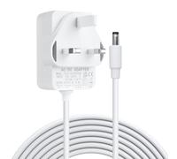 5V 2A 10W 1.5M Long Power Supply Adapter AC 100-240V 50 60Hz to DC 5V Driver for LED Strip Lights HDMI Splitter Audio Video Router DC Connector 5.5x2.1mm Wall Mount Transformer Plug White