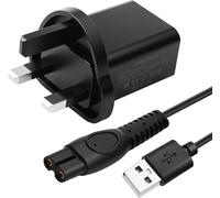 5V 2A Charger for Philips 3000X 5000X i9000 Series Shaver,UK Beard Trimmer Charging Cable for One Blade Pro 360 QP2824 QP2834 MG7920 MG7940 QP2734 QP2724 BT3233 QP6542 QP1924 MG5920 Power Cord Adapter