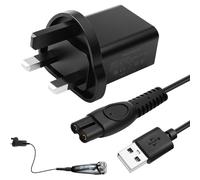 5V 2A Charger for Philips Shave, UK Electric Beard Trimmer Power Adapter Cable Fits for 3000 5000 7000 Series, QP6552 QP2834 X3001 X3053 S5884 S3342 BG3027 MG7790 MG7950 BT5502 BT9810