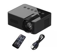 5V 2A Mini Projector YT100 TFT LCD Display HD 1080P 16:9 Projection Aspect Ratio Low Noise Eye-Care Design for TV Movies